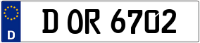 Truck License Plate
